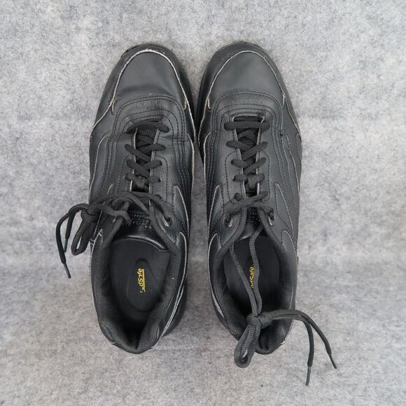 Tredsafe Shoes Men 10 Athletic Trainer Work Comfort Slip Resistant Black Uniform - Picture 6 of 13